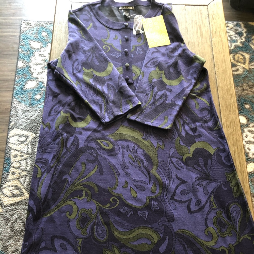 NWT Nina Leonard Sweater Dress